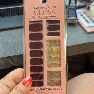 Dashing Diva Gloss Ultra Shine Gel Palette - Plum and Gold